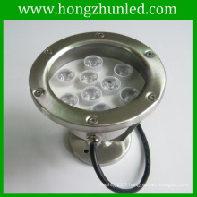 Stainless 9w led underwater fountain light projecting flowing DMX512 long lifetime